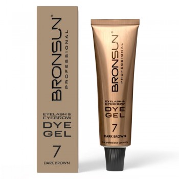 Краска для ресниц и бровей BRONSUN темно-коричневый #7 15мл